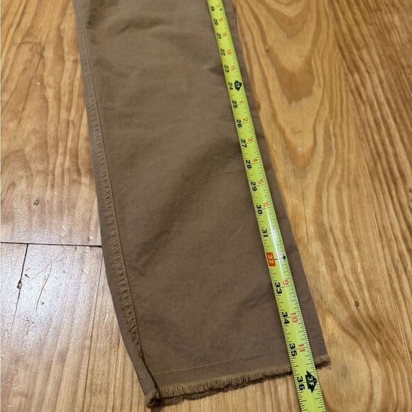 Nili Lotan Jenna Pants Khaki Tan Cropped Slim Tapered Trouser Women’s Size 6 - Picture 7 of 11